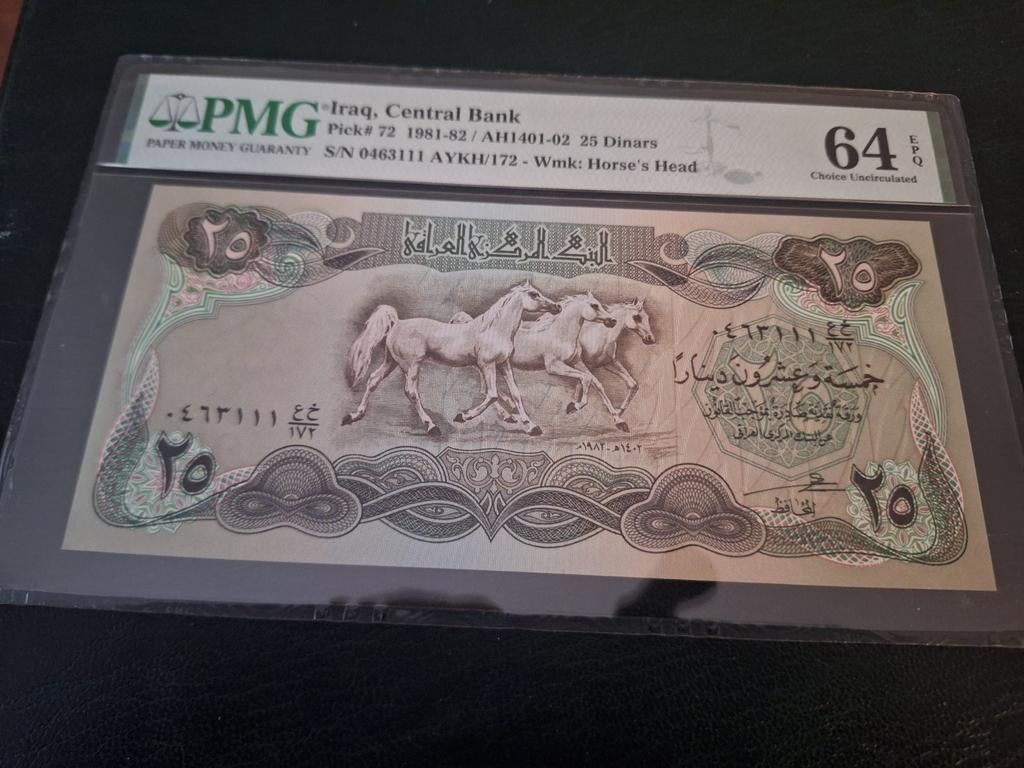 Irak 25 dinar 1981 PMG 64, Ophalen of Verzenden