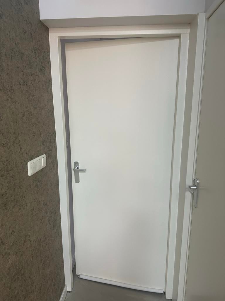 2x Binnendeur wit, inclusief beslag, Doe-het-zelf en Verbouw, Deuren en Horren, Ophalen, Gebruikt, 80 tot 100 cm, Binnendeur