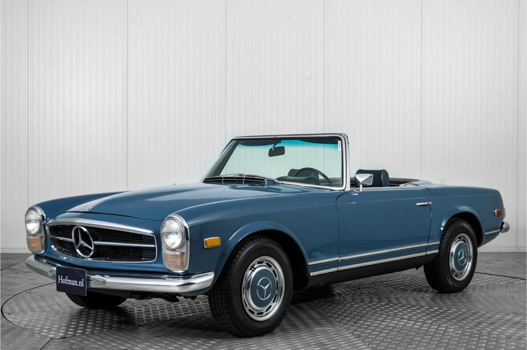 Mercedes-Benz 280 SL Pagode (bj 1969), Auto's, Mercedes-Benz, Gebruikt, Cabriolet, Blauw, Bedrijf