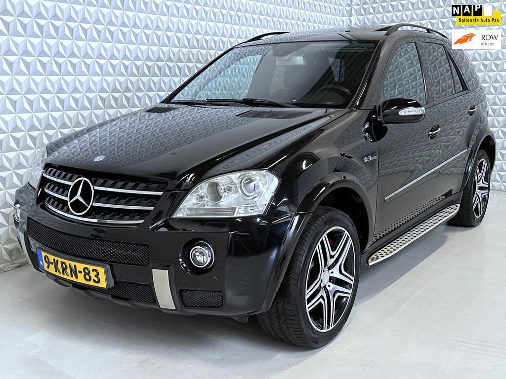 Mercedes-Benz M-klasse ML 63 AMG / YOUNGTIMER! (2006), Auto's, Mercedes-Benz, Automaat, Gebruikt, Traction-control, Zwart