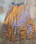 Paars/oranje satijnen bohemian rok, Oranje, Ophalen of Verzenden, Zo goed als nieuw, Maat 36 (S)