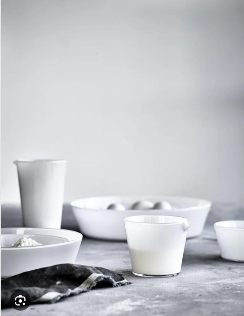 IKEA VIKTIGT wit glas karaf kan, Glas of Glazen, Ophalen of Verzenden, Overige stijlen, Glas