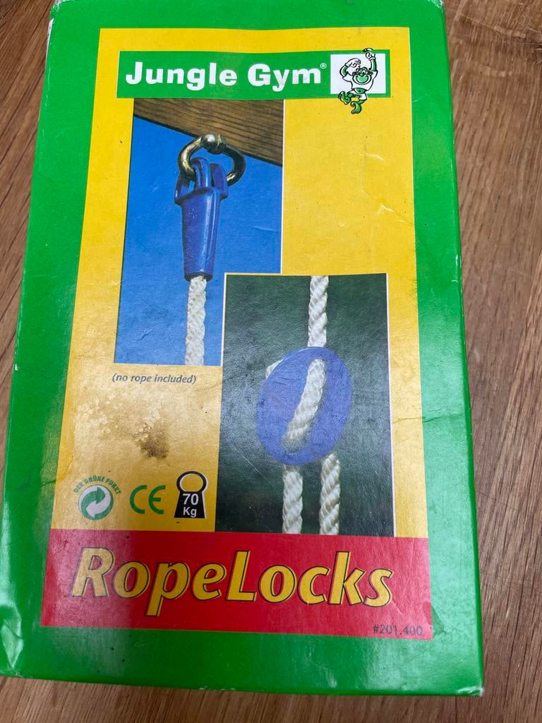 Jungle Gym Ropelocks - Touwbevestigingen voor Speeltoestelle, Ophalen of Verzenden, Nieuw, Klimtouw, Aanbouwonderdeel