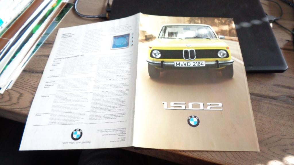 Folder  BMW  1502  ,  1-1976, Verzenden, Gelezen, BMW