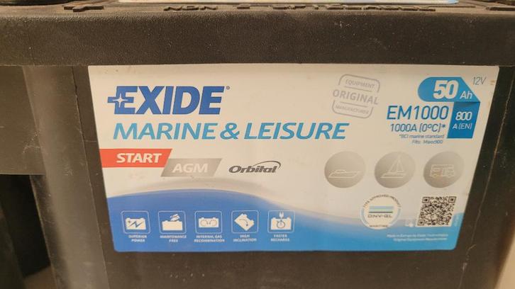 2x Mastervolt AGM Accu 12V / 160Ah – Deep Cycle, Watersport en Boten, Bootonderdelen, Gebruikt, Motor en Techniek, Zeilboot of Motorboot