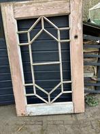 Stuk van een oude deur, Doe-het-zelf en Verbouw, Glas en Ramen, Ophalen, Zo goed als nieuw, Minder dan 80 cm, 80 tot 120 cm