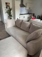 Elsa bank leenbakker met hocker, Ophalen, Driepersoons, 75 tot 100 cm, Zo goed als nieuw