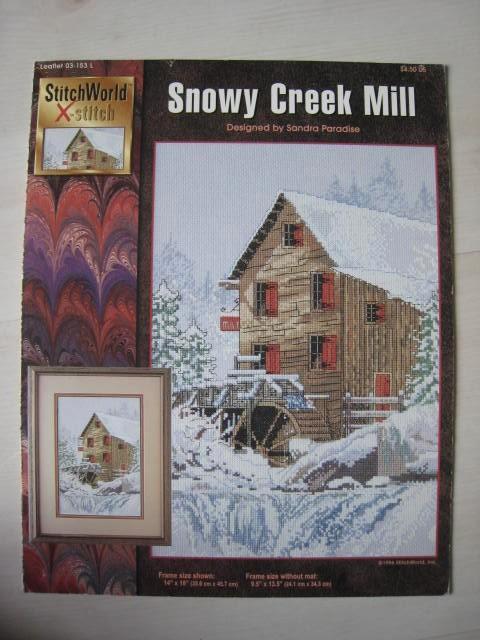 Borduurpatroon Snowy Creek Mill, Hobby en Vrije tijd, Borduren en Borduurmachines, Nieuw, Patroon, Handborduren, Ophalen of Verzenden