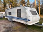 Hobby caravan 700 met leren bekleding rondzit en zijzitje, Caravans en Kamperen, Hobby, 7 tot 8 meter, Particulier, Schokbreker