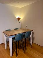 Hoge tafel met 4 barkrukken, Ophalen, Gebruikt