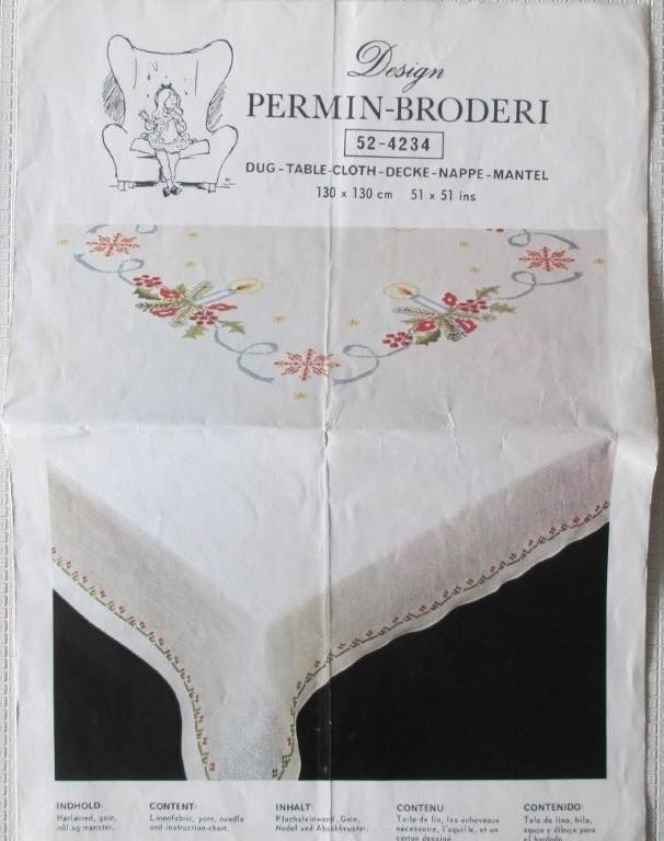 Borduurpatroon,Borduren,Kruissteek,Permin-Broderi, 52-4234, Hobby en Vrije tijd, Borduren en Borduurmachines, Zo goed als nieuw