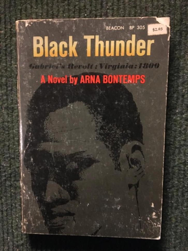 Black Thunder; door Arna Wendell Bontemps #USA #Slavernij, Boeken, Historische romans, Gelezen, Ophalen of Verzenden