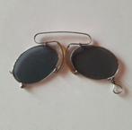 Antieke knijpbril pince-nez 1900 met etui, Antiek en Kunst, Curiosa en Brocante, Verzenden