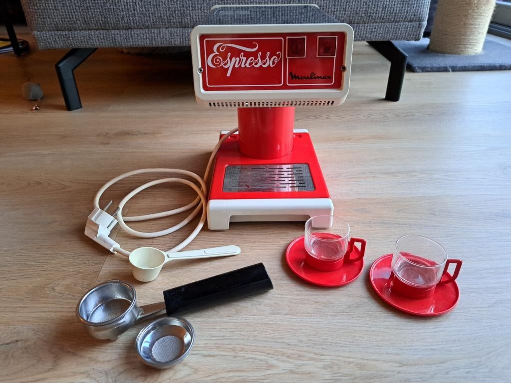 Vintage Moulinex Espresso Koffiezetapparaat met kopjes, Ophalen