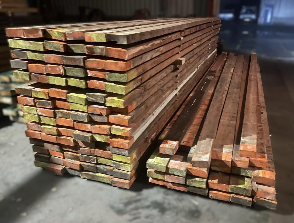 Ca. 50 stuks vuren houten balken 170x60 mm – 600 cm lang, Tuin en Terras, Palen, Balken en Planken, Ophalen, Gebruikt, 250 cm of meer