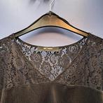 Twinset jurk zwart gaas / broderie/ laagjes mt S-M 44528, Twinset, ., Zwart, Ophalen of Verzenden