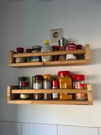 Twee houten kruidenrekjes, Ophalen of Verzenden, Zo goed als nieuw