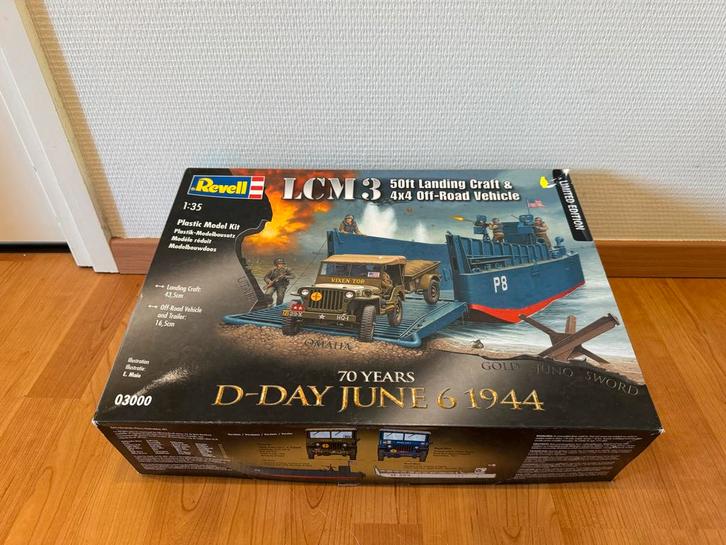 Revell LCM3 D-Day 70 Jaar Limited Edition, Hobby en Vrije tijd, Modelbouw | Auto's en Voertuigen, Nieuw, Overige typen, 1:32 tot 1:50