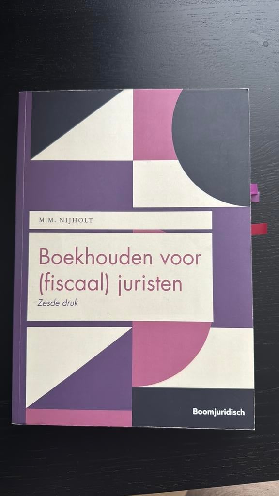 M.M. Nijholt - Boekhouden voor (fiscaal) juristen, M.M. Nijholt, Sociale wetenschap, Ophalen of Verzenden, Zo goed als nieuw