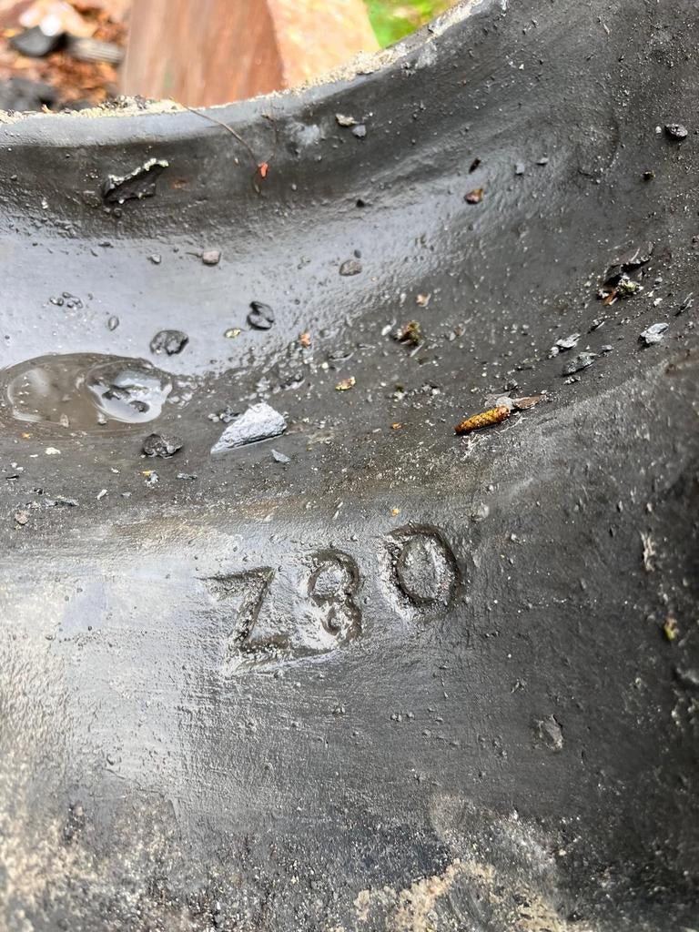 Gratis Grote Romaanse dakpannen blauw gesmoord, Doe-het-zelf en Verbouw, Gebruikt, Steen of Klei, Blauw, Ophalen of Verzenden