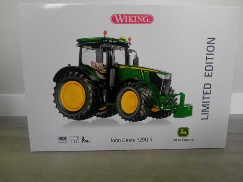 John deere 7290r wiking limted edition, Ophalen of Verzenden, Nieuw, Tractor of Landbouw, Overige merken