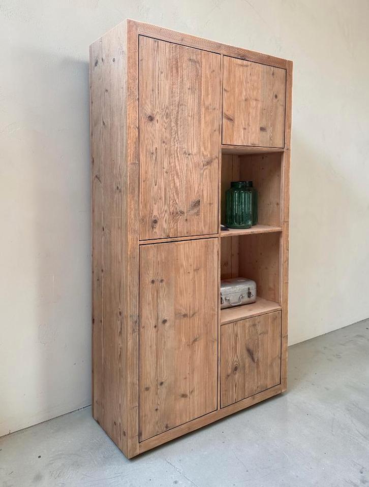 Wandkast | Vakkenkast | Houten kast | Boekenkast, Huis en Inrichting, Kasten | Wandmeubels, Nieuw, 150 tot 200 cm, Minder dan 150 cm