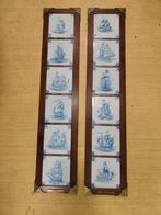 Makkumer aardewerk tegels met historische schepen, Ophalen of Verzenden