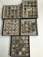 Micromounts Mineralen verzameling +beschrijvingen., Ophalen of Verzenden, Mineraal