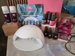 PG Pink gelak starterset incl lamp zgan, Ophalen of Verzenden, Zo goed als nieuw, Roze, Handen en Nagels