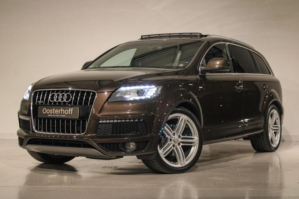 Audi Q7 4.2 TDI quattro Pro Line + B&O ADV | PANO | UNIEK, Auto's, Audi, Automaat, Euro 5, Gebruikt, Bruin