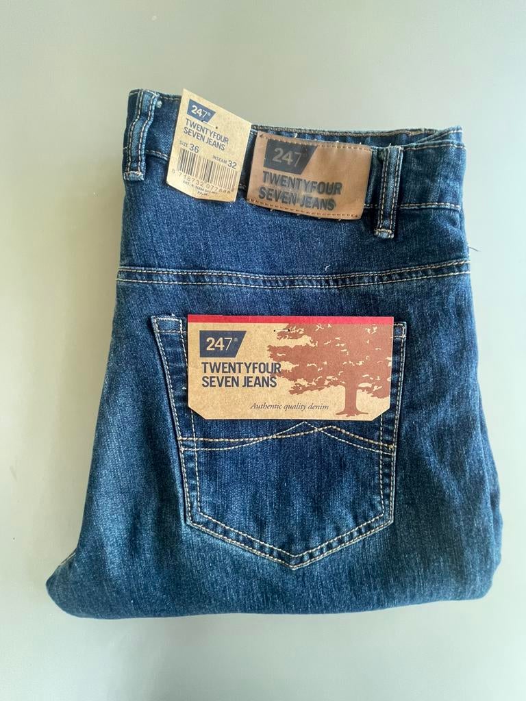 247 heren spijkerbroek zgan, Ophalen of Verzenden, Zo goed als nieuw, Blauw, W36 - W38 (confectie 52/54)