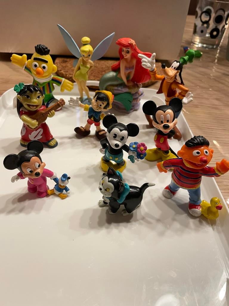 Disney en Sesamstraat actiefiguren set, Kinderen en Baby's, Speelgoed | Actiefiguren, Gebruikt, Ophalen of Verzenden