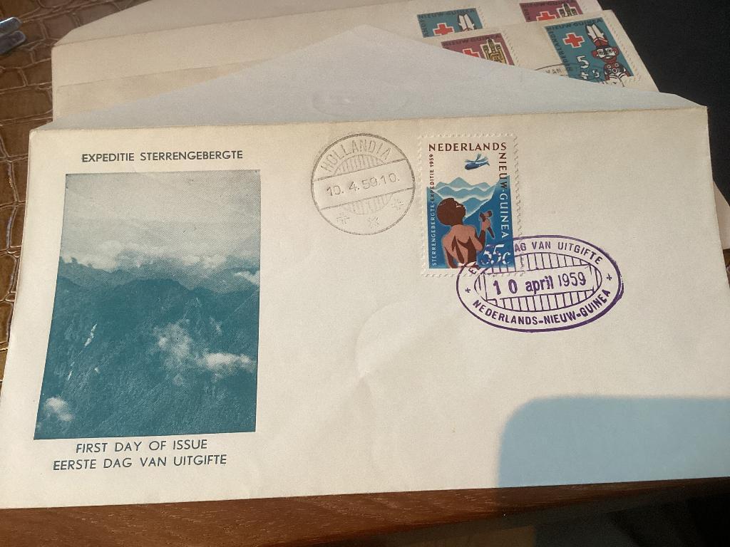No508 Nieuw Guinea E2 Heb ook van Nederland jaargangen fdc, Ophalen, Onbeschreven, Rest van de wereld