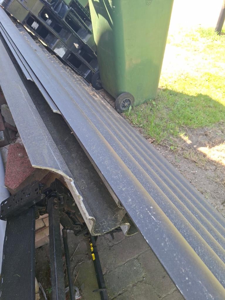 golfplaten 3.0m bin 1.1m, Ophalen, Steen of Klei, Zwart, Golfplaat