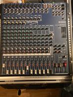 Yamaha MG 166CX mixer mengpaneel met Gator flghtcase, Ophalen of Verzenden, Zo goed als nieuw, 10 tot 20 kanalen