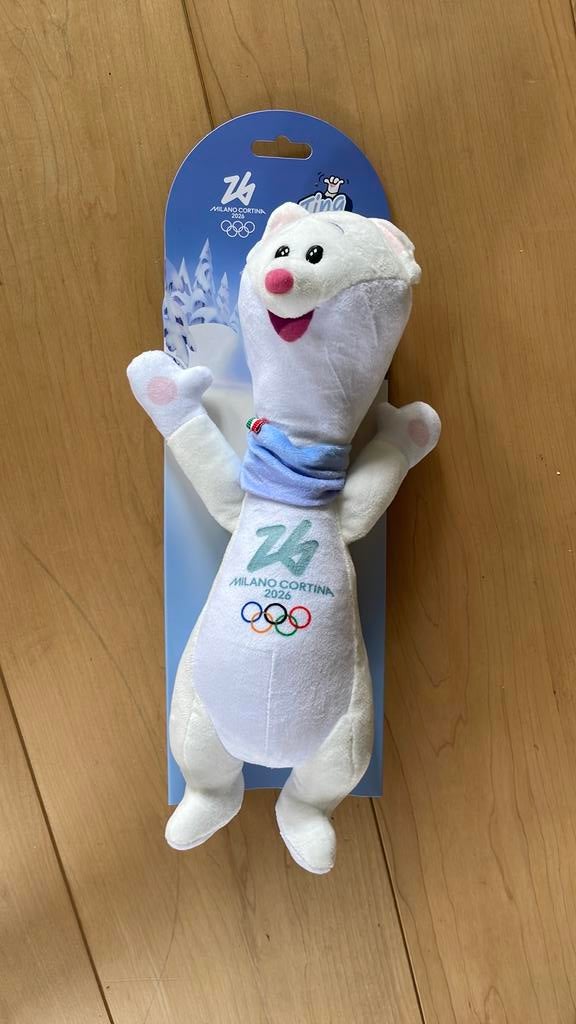 Olympische mascotte Tina Milano Cortina, Kinderen en Baby's, Ophalen of Verzenden, Nieuw, Overige typen