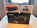 Shure SM7B + Scarlett 2i2 + Cloudlifter CL-2, Ophalen of Verzenden, Zo goed als nieuw, Studiomicrofoon