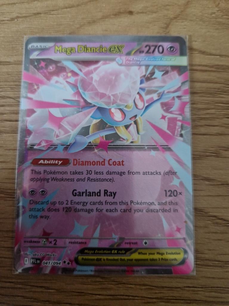 Mega Diancie EX 041/094 Pokémon kaart, Ophalen of Verzenden