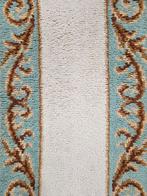 Handgemaakt oosters wol Smyrna retro floral 68x135cm, Gebruikt, 100 tot 150 cm, Crème, Onbekend