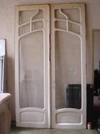 Diverse oude antieke paneel deuren met glas (geëtst glas), Doe-het-zelf en Verbouw, Deuren en Horren, Gebruikt, 120 cm of meer