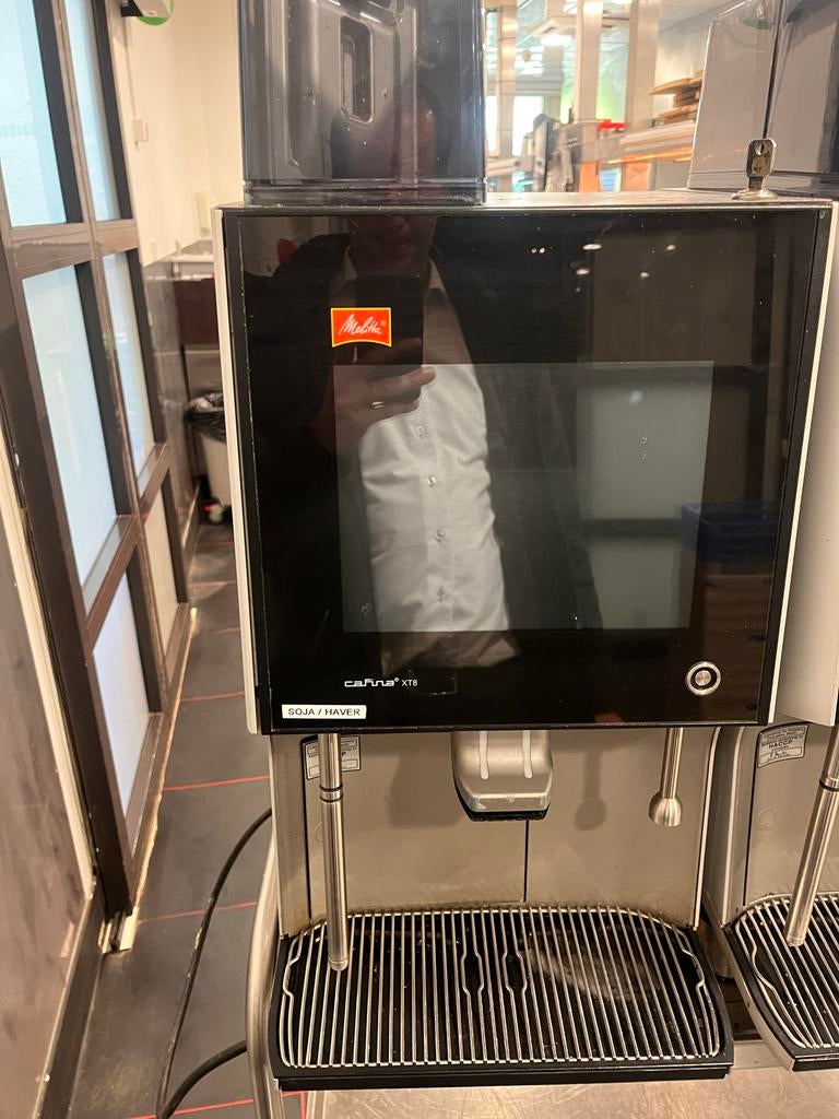 Melitta XT 8 Volautomaat Koffiemachine - Professioneel, Witgoed en Apparatuur, Koffiezetapparaten, Stoompijpje, Gebruikt, 10 kopjes of meer