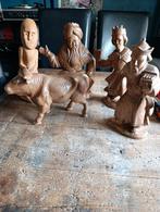 5 uit hout gesneden figuren, Ophalen of Verzenden