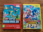 Wii Games: New Super Mario Bros. & Mario & Sonic, Eén computer, Ophalen of Verzenden, Zo goed als nieuw, Platform