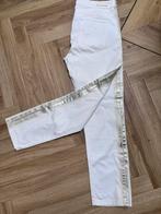 Witte broek met zilveren Bies Rosner, Kleding | Dames, Broeken en Pantalons, Maat 38/40 (M), Wit, Ophalen of Verzenden, Lang