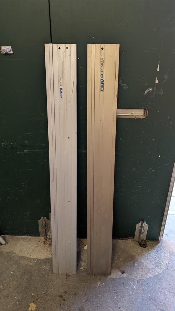 Festo invalzaag geleiderail 2 stuk 140cm lang, Ophalen, Invalzaag, 30 tot 70 mm, 1200 watt of meer