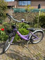 Lila meisjesfiets Puky kinderfiets 18 inch met mand, Ophalen, Zo goed als nieuw, 18 inch