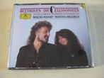 Beethoven: Cellosonaten: Argerich piano, Maisky cello, 2 cds, Ophalen of Verzenden, Romantiek, Gebruikt, Kamermuziek