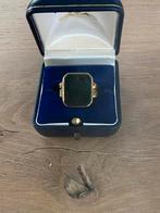 Gouden zegelring 585 - 18cm - 7 gram, 18 tot 19, Gebruikt, Ophalen of Verzenden, Dame of Heer