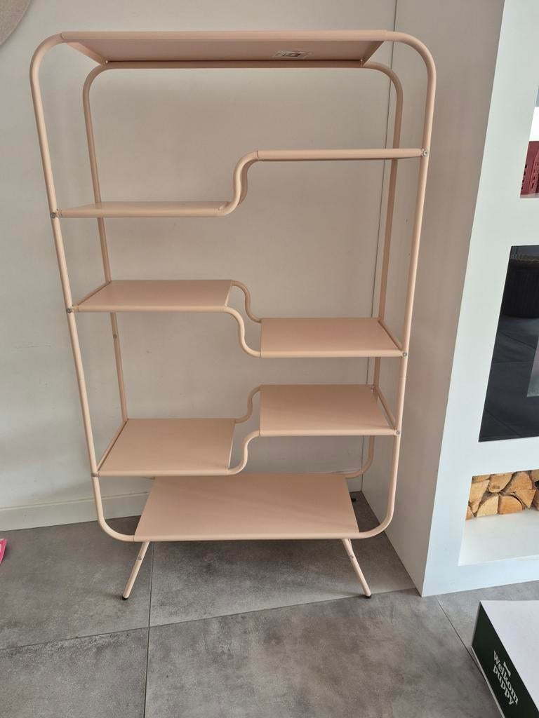 Roze stellingkast Kwantum 80x30x141 cm, Huis en Inrichting, Ophalen, Zo goed als nieuw