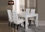 Eettafels MDF-Hoogglans wit 160-190cm-SALE--, Huis en Inrichting, Tafels | Eettafels, 150 tot 200 cm, Nieuw, Ophalen of Verzenden